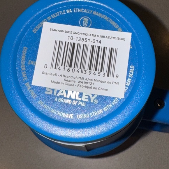 Stanley Quencher H2.0 30oz Azure Blue Tumbler NWT Straw Cup - Picture 6 of 6